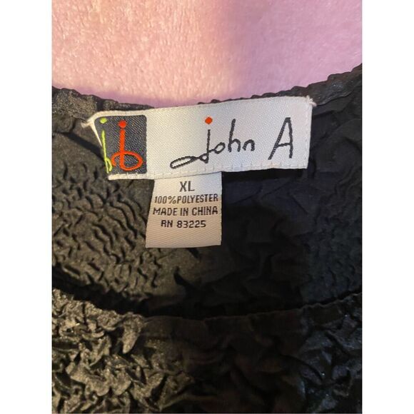 John A vintage, women’s stretch, sequin, embellished top size XL  - Picture 3 of 4